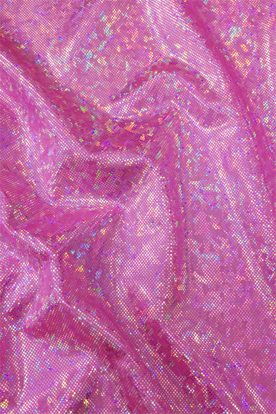 Lycra honey holografikus anyag - FUCHIA